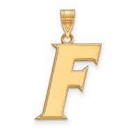 Florida Gators Sterling Silver Gold Plated Large Pendant