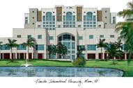 Florida International Golden Panthers Campus Images Lithograph