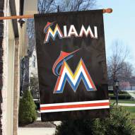 Miami Marlins Applique 2-Sided Banner Flag