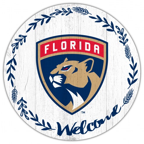 Florida Panthers 12&quot; Welcome Circle Sign