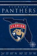 Florida Panthers 17" x 26" Coordinates Sign