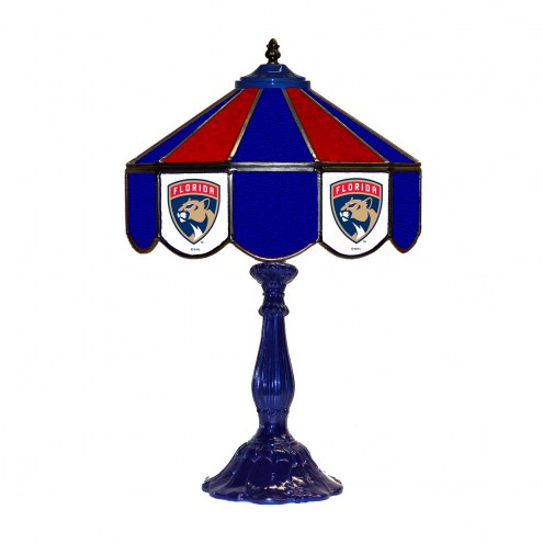 Florida Panthers 21&quot; Glass Table Lamp