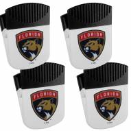 Florida Panthers 4 Pack Chip Clip Magnet with Bottle Opener