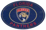 Florida Panthers 46" Heritage Logo Oval Sign