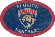 Florida Panthers 46" Team Color Oval Sign