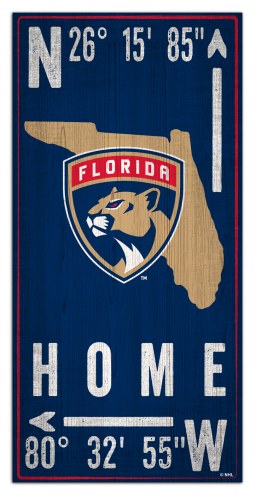Florida Panthers 6&quot; x 12&quot; Coordinates Sign