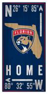 Florida Panthers 6" x 12" Coordinates Sign