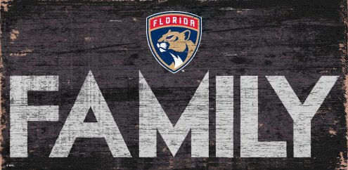Florida Panthers 6&quot; x 12&quot; Family Sign