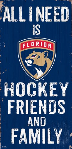 Florida Panthers 6&quot; x 12&quot; Friends & Family Sign