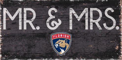 Florida Panthers 6&quot; x 12&quot; Mr. & Mrs. Sign