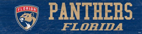 Florida Panthers 6&quot; x 24&quot; Team Name Sign