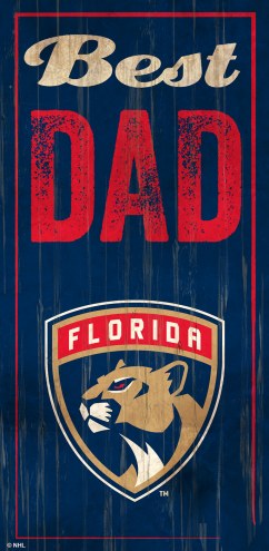 Florida Panthers Best Dad Sign