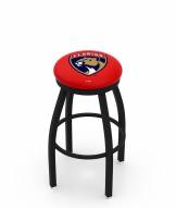 Florida Panthers Black Swivel Bar Stool with Accent Ring
