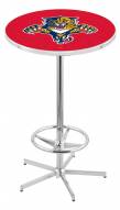 Florida Panthers Chrome Bar Table with Foot Ring