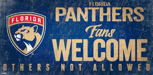 Florida Panthers Fans Welcome Sign