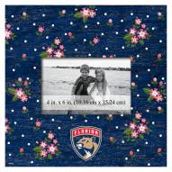 Florida Panthers Floral 10" x 10" Picture Frame