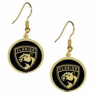 Florida Panthers Gold Tone Earrings
