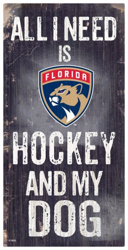 Florida Panthers Hockey & My Dog Sign
