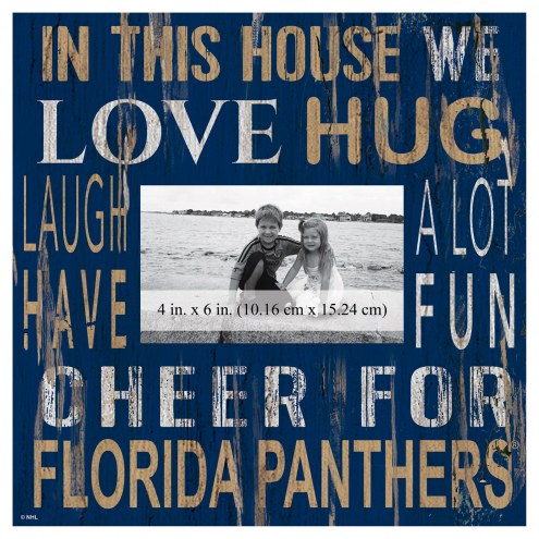 Florida Panthers In This House 10&quot; x 10&quot; Picture Frame