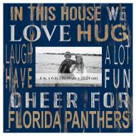 Florida Panthers In This House 10" x 10" Picture Frame