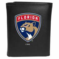 Florida Panthers Large Logo Leather Tri-fold Wallet