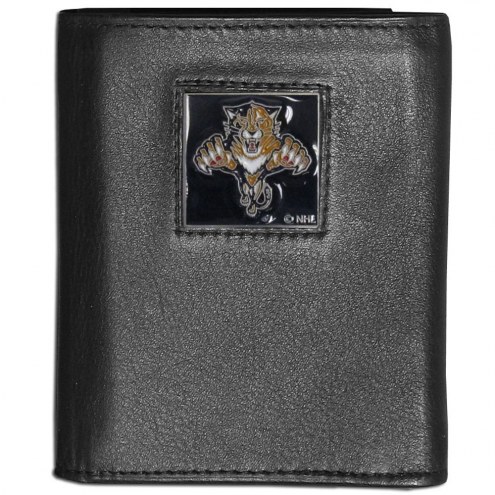 Florida Panthers Leather Tri-fold Wallet