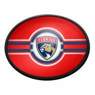Florida Panthers Oval Slimline Lighted Wall Sign