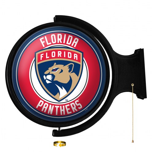 Florida Panthers Round Rotating Lighted Wall Sign