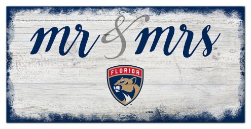 Florida Panthers Script Mr. & Mrs. Sign