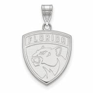 Florida Panthers Sterling Silver Large Pendant
