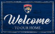 Florida Panthers Team Color Welcome Sign