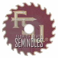 Florida State Seminoles 12" Rustic Circular Saw Sign