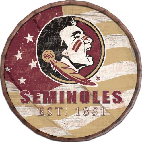 Florida State Seminoles 16&quot; Flag Barrel Top