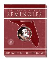 Florida State Seminoles 16" x 20" Coordinates Canvas Print