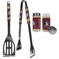 Florida State Seminoles 2 Piece BBQ Set with Tailgate Salt & Pepper Shakers