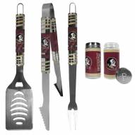 Florida State Seminoles 3 Piece Tailgater BBQ Set and Salt and Pepper Shaker Set