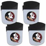 Florida State Seminoles 4 Pack Chip Clip Magnet with Bottle Opener