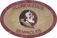 Florida State Seminoles 46" Team Color Oval Sign