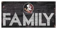 Florida State Seminoles 6" x 12" Family Sign