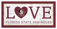 Florida State Seminoles 6" x 12" Love Sign