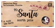 Florida State Seminoles 6" x 12" To Santa Sign