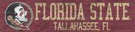 Florida State Seminoles 6" x 24" Team Name Sign