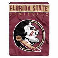 Florida State Seminoles Basic Plush Raschel Blanket