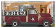 Florida State Seminoles Best Dad Truck 6" x 12" Sign