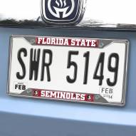 Florida State Seminoles Chrome Metal License Plate Frame
