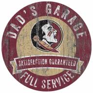 Florida State Seminoles Dad's Garage Sign