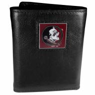 Florida State Seminoles Deluxe Leather Tri-fold Wallet in Gift Box