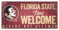 Florida State Seminoles Fans Welcome Sign
