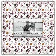 Florida State Seminoles Floral Pattern 10" x 10" Picture Frame
