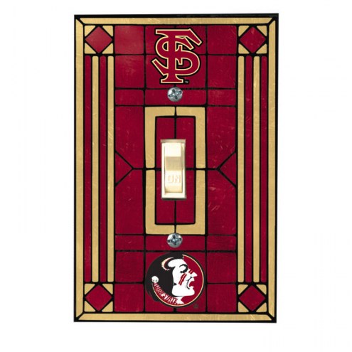 Florida State Seminoles Glass Single Light Switch Plate Cover